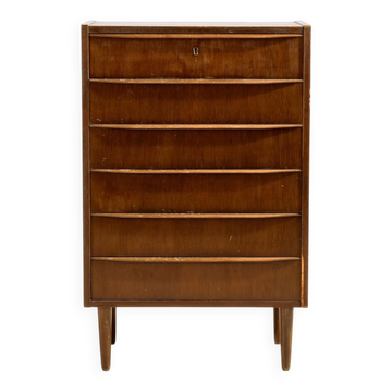 Teak Dresser with Six Drawers, 1960s
