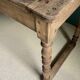 Oak console, 19th century draper table