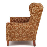 Silk velvet armchair, 1900