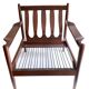 Pair of Scandinavian Teak and Leather Armchairs, 1960s
