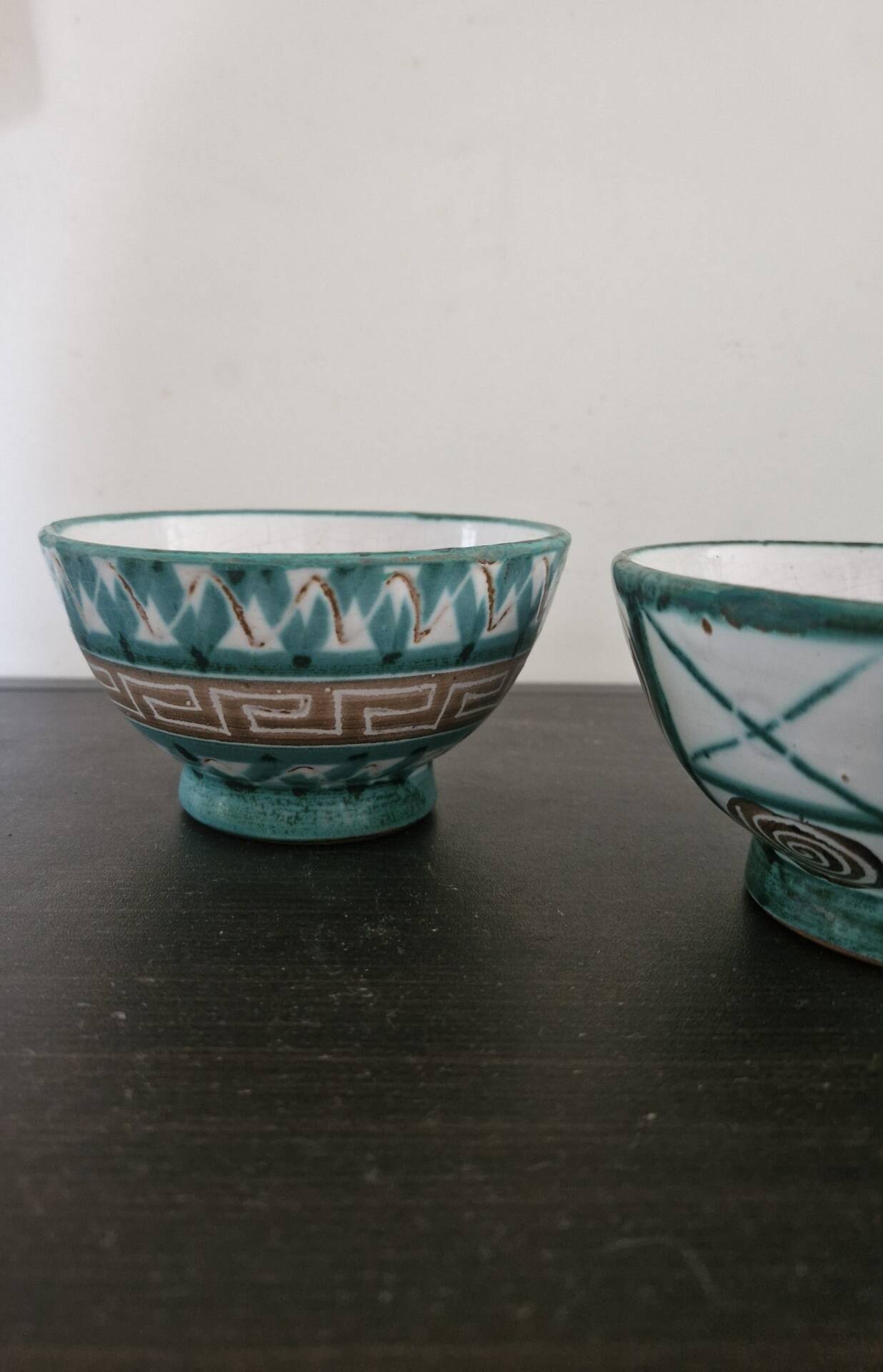Pair of bowls or dishes Robert Picault Vallauris