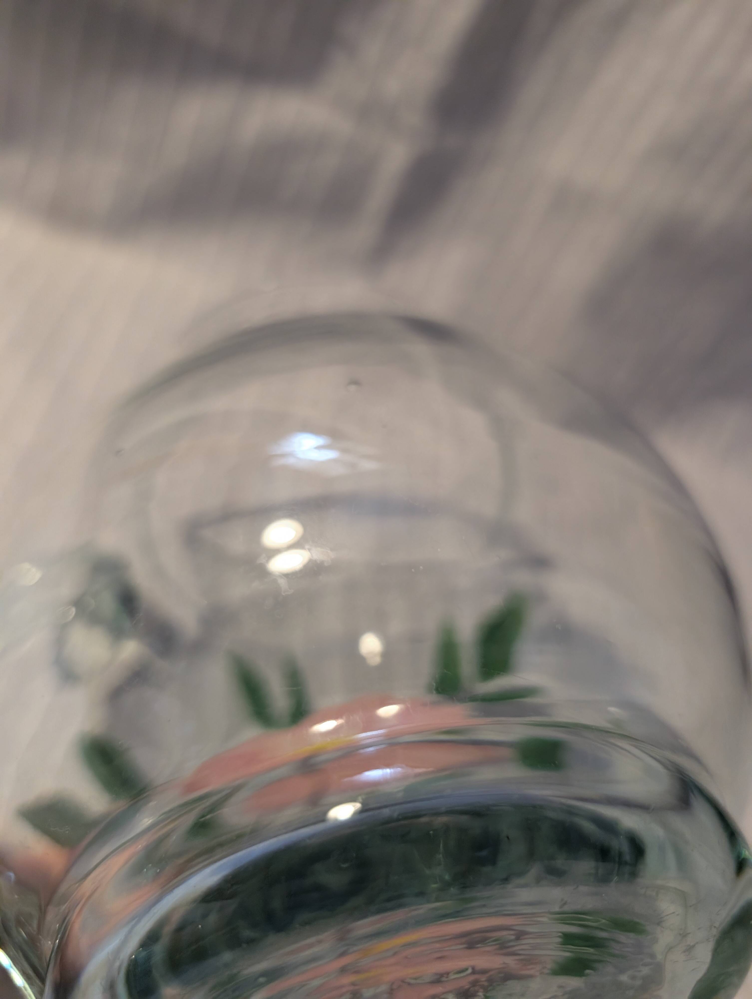 Decorative jug with floral pattern