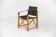 Oak & leather safari chair