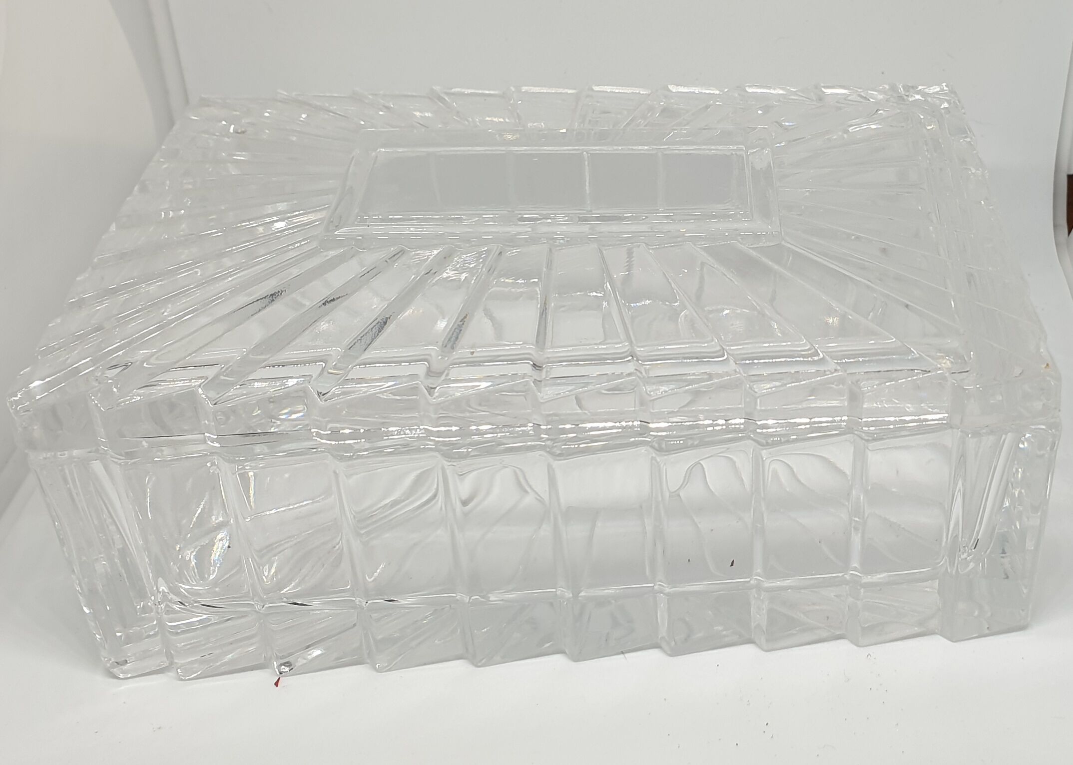 Art deco style crystal box