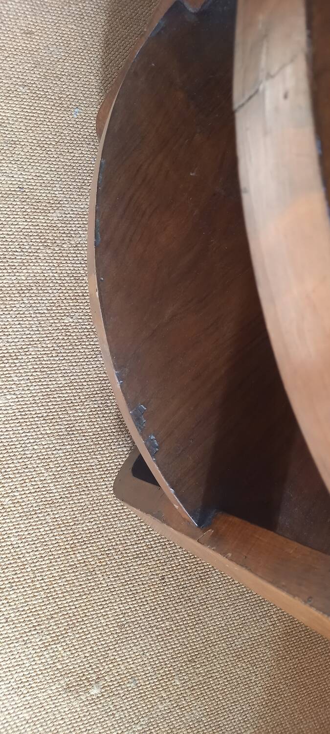 Double top round side table
