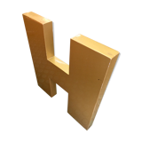 Golden sign letter h