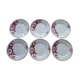 6 Earthenware dessert plates from St Amand Céranor Model Jane