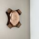 rare handmade solid copper Stilnovo Style Theatre Wall Light, Italy 1950s