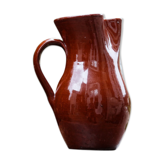 Terracotta pitcher, rust colour