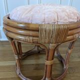 Rattan pouf