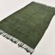 Forest Green Turkish Woven Kilim Rug For Bedroom, 157x278 Cm