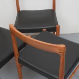 Set of 6 dining chairs teak, H.W. Klein for Bramin