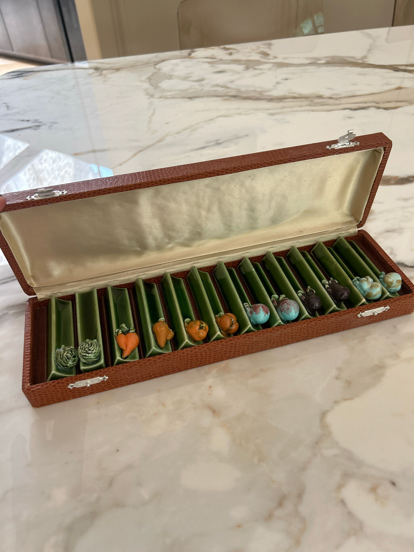 Knife holders in their box