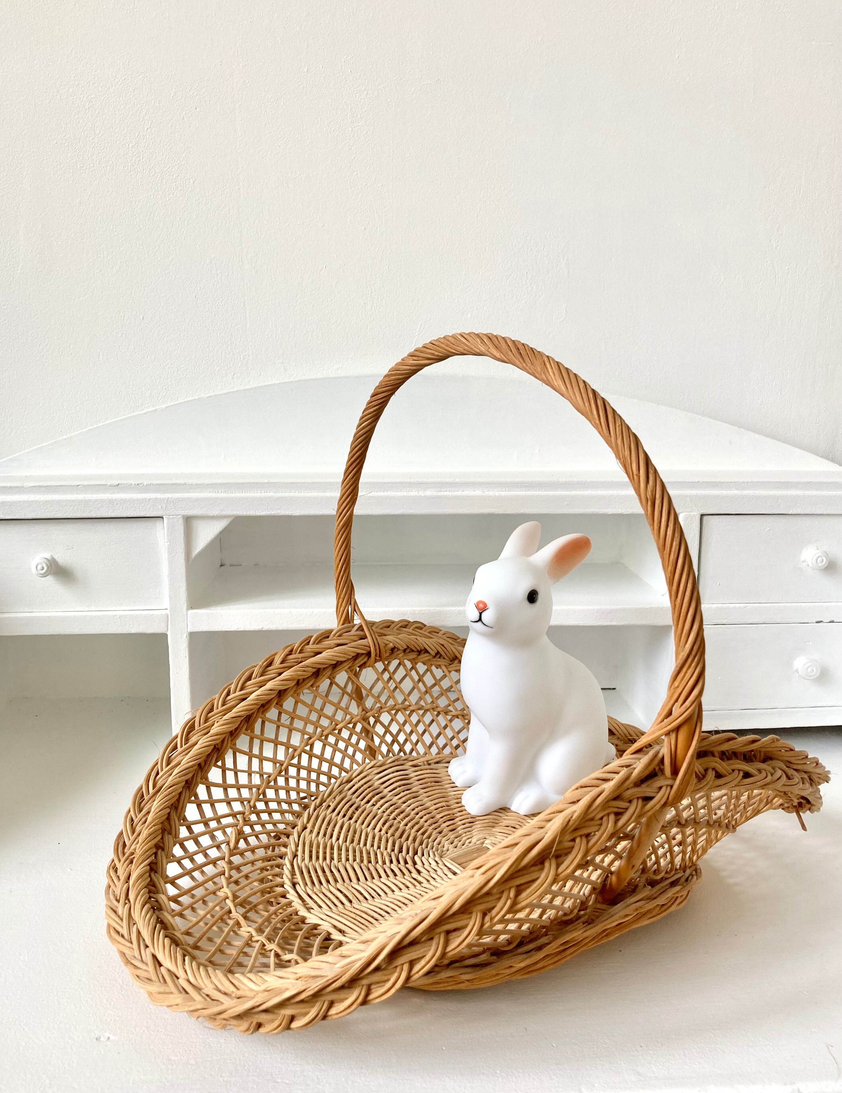 Vintage wicker basket