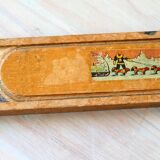 Plumier en bois décoré