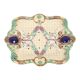 Antique French Majolica Earthenware Asparagus Plate, 19th Century