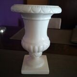 Medici vase in white earthenware Gien 1960s