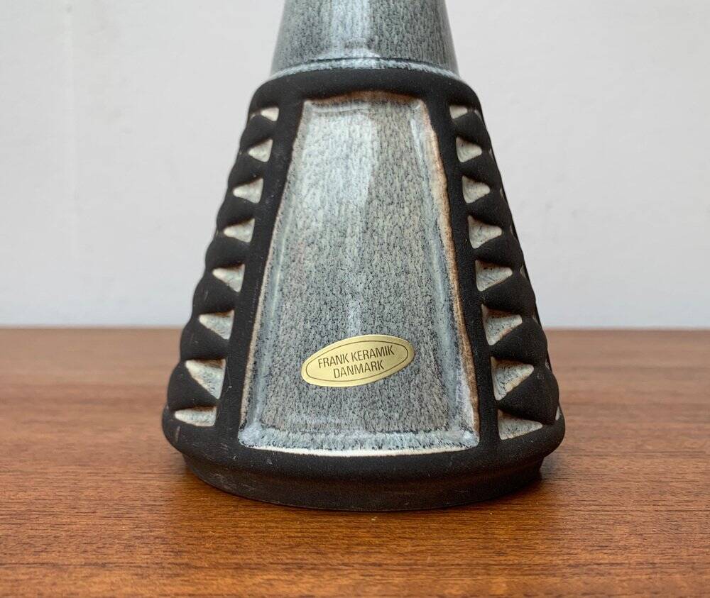 Ceramic vase from the Danish mid-century studio of Frank Keramik, 1960s.