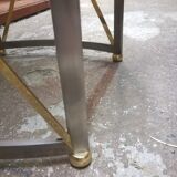 Brushed and gilded metal lounge table