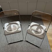 Pair of folding chairs Plia Anonima Castelli 70s