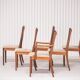 Série de 6 chaises scandinaves vintage