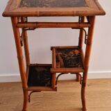 Side table bamboo late XIX style Perret & Vibert