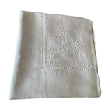 Hand-made linen tablecloth for reception