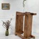 Establishment / console in raw wood