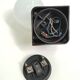 Pair of vintage opalin glass and plastic wall light  from the 1970s