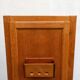 Old boarding school locker in golden oak