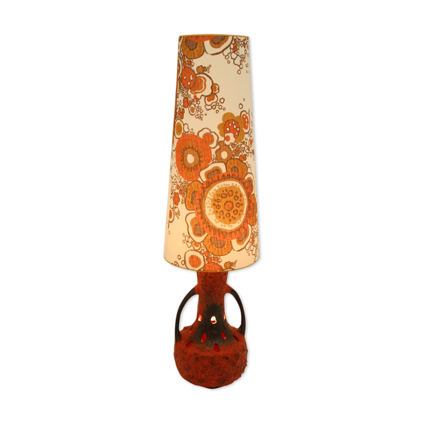 Ceramic lava floor lamp West Germany by Walter Gerhards