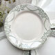 Flat plates terre de fer green creil & montereau labrador model "napoleon" 1890s