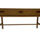 Buffet bas compact vintage en chêne, style années 70.