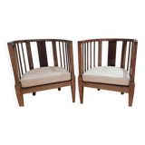 Pair of art deco armchairs