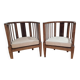 Paire  de fauteuils art déco