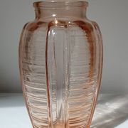 Vase en verre orange