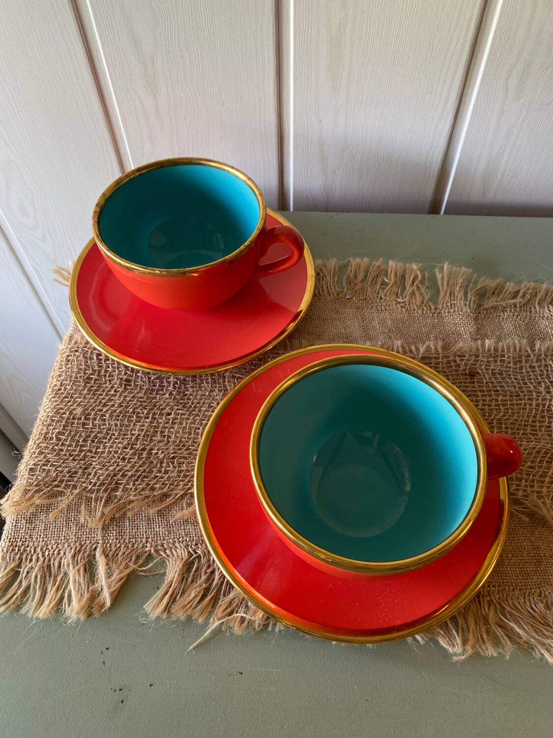 50s bowls and saucers