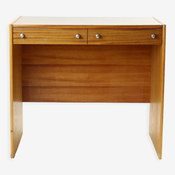 Lady’s desk or vanity in mahogany, czechoslovakia 1970s