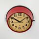 Vintage red seiko navy wall clock, 1970s