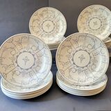 24 Boch plates Copenhagen decor