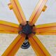Vintage space age orange Italian style plastic coat rack