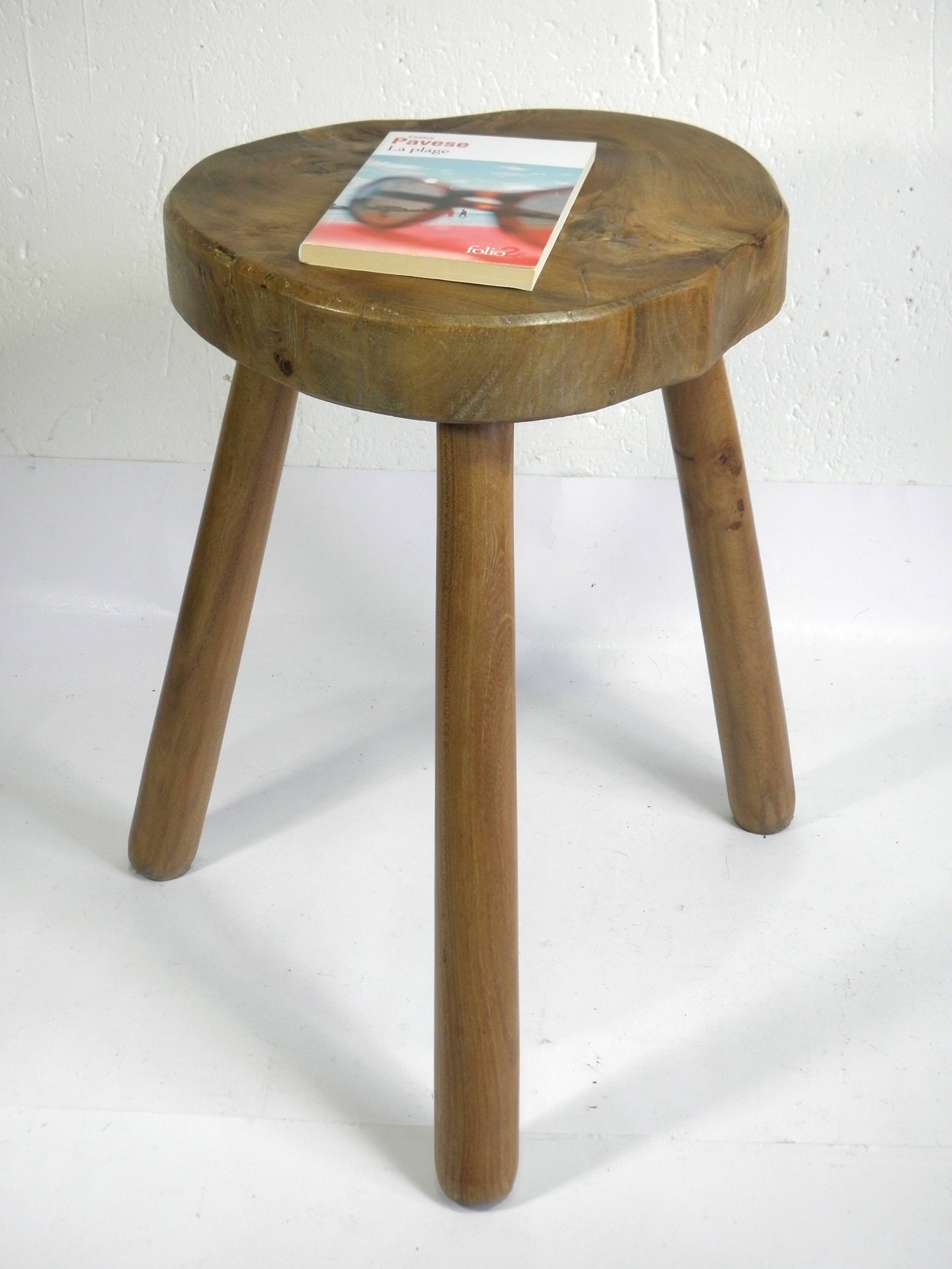 TRIPOD STOOL in WALNUT