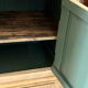 Solid wood display cabinet