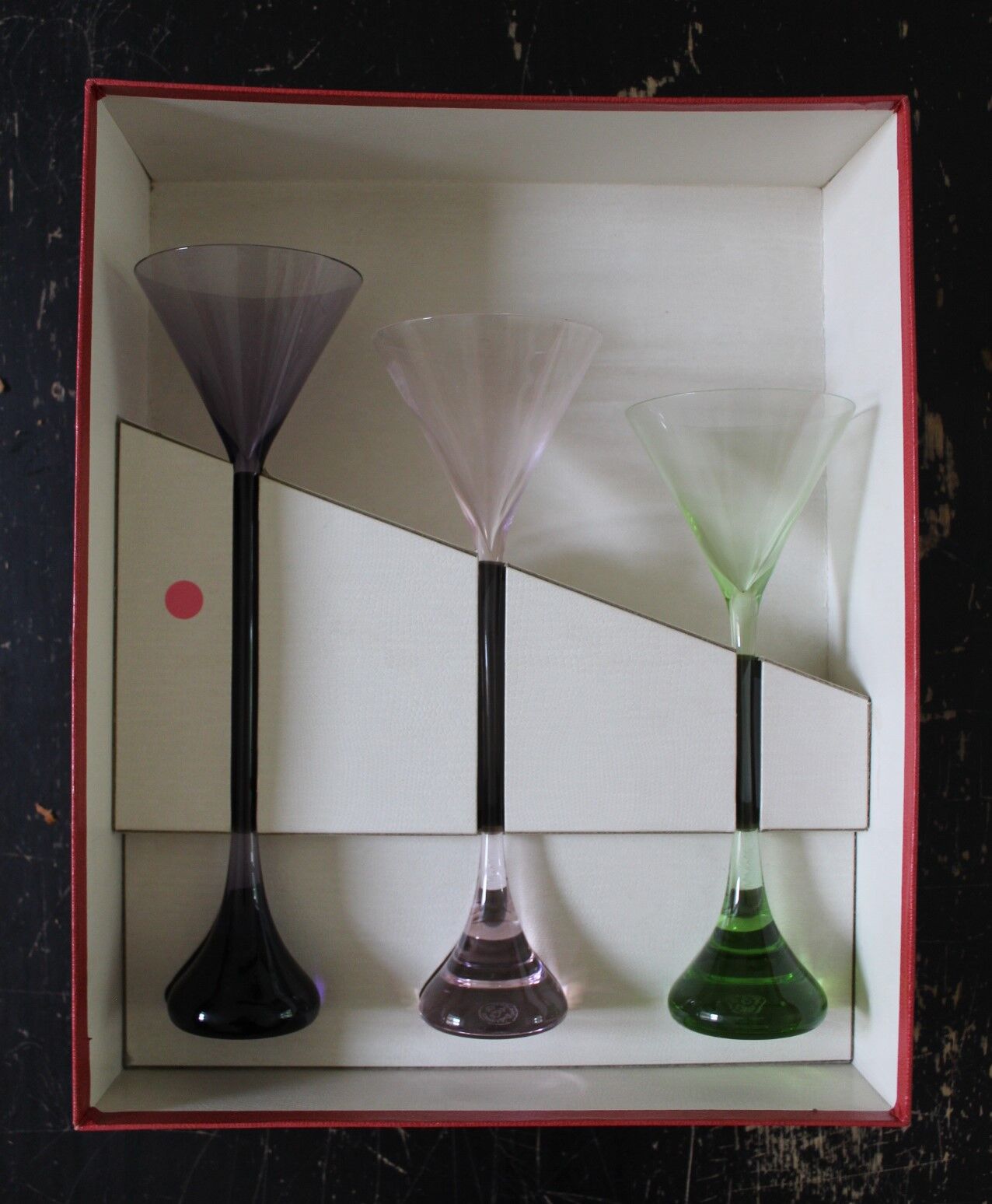 Series of 6 glasses baccarat bouquet service by Rigot