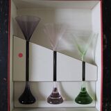 Series of 6 glasses baccarat bouquet service by Rigot