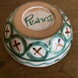 Robert Picault 1960 Vallauris salad bowl signed in full