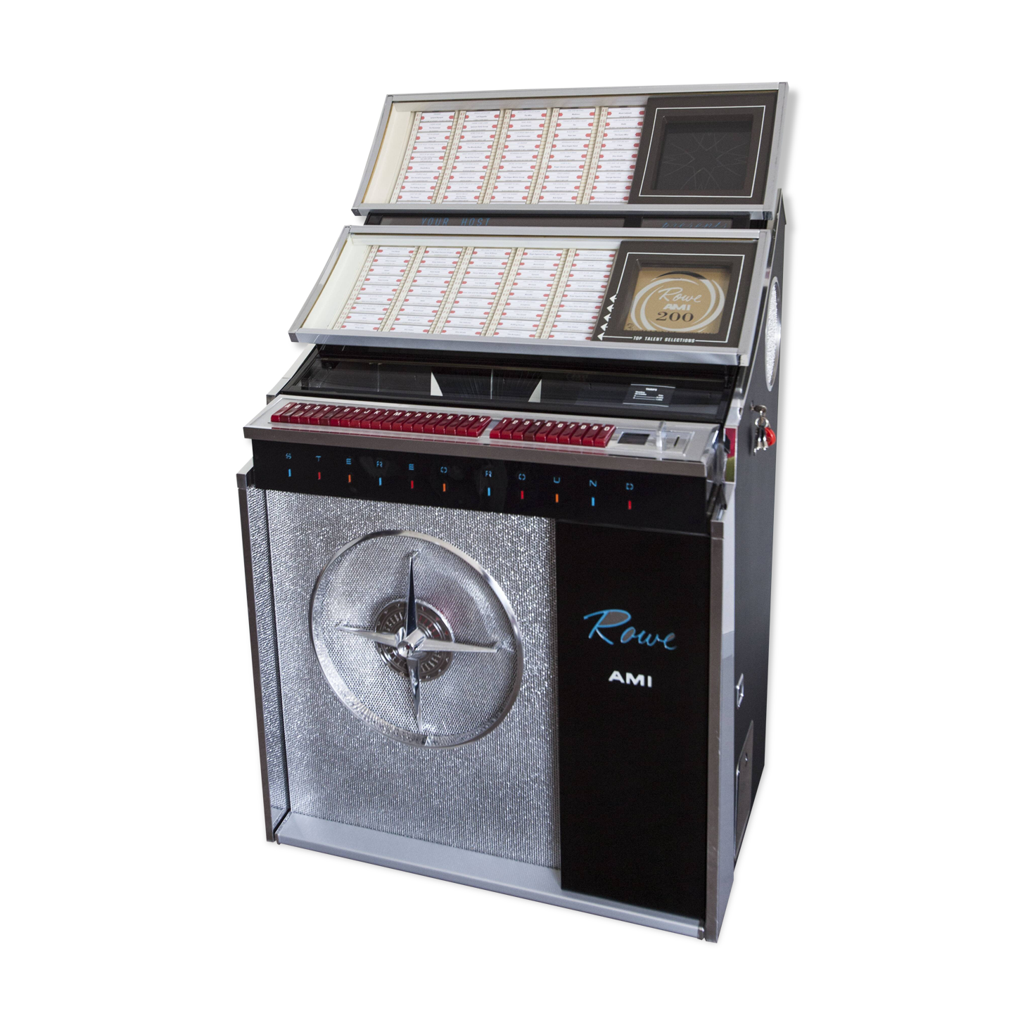 Jukebox Rowe friend from 1963 model "Jal" capa 100 vinyls pop, rock, metal compilation from 1950 to 1990