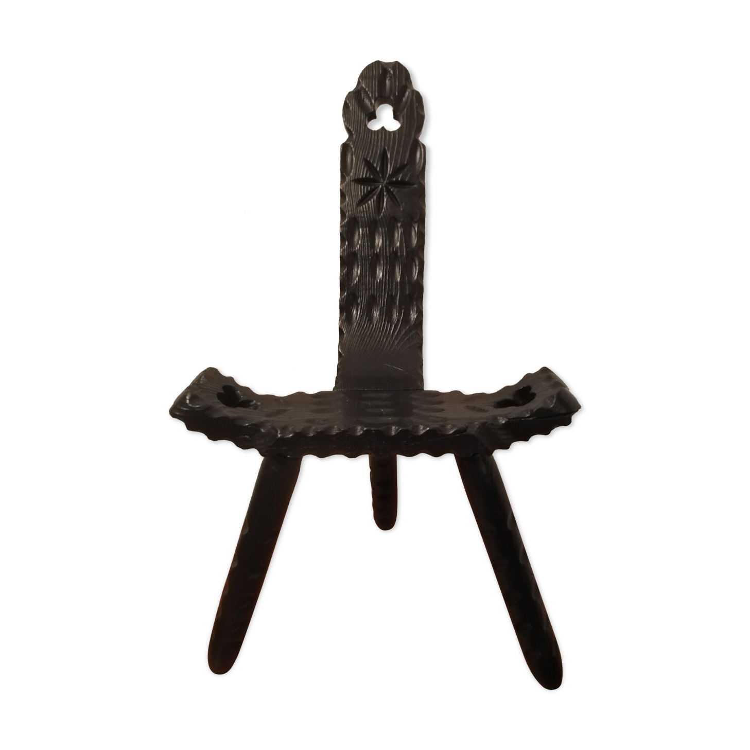 Brutalist tripod chair