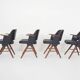 Set of four Cees Braakman for Pastoe model FT30 dining chairs, The Netherlands 1954