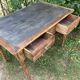 Small antique desk - beautiful patina - 99 x 60